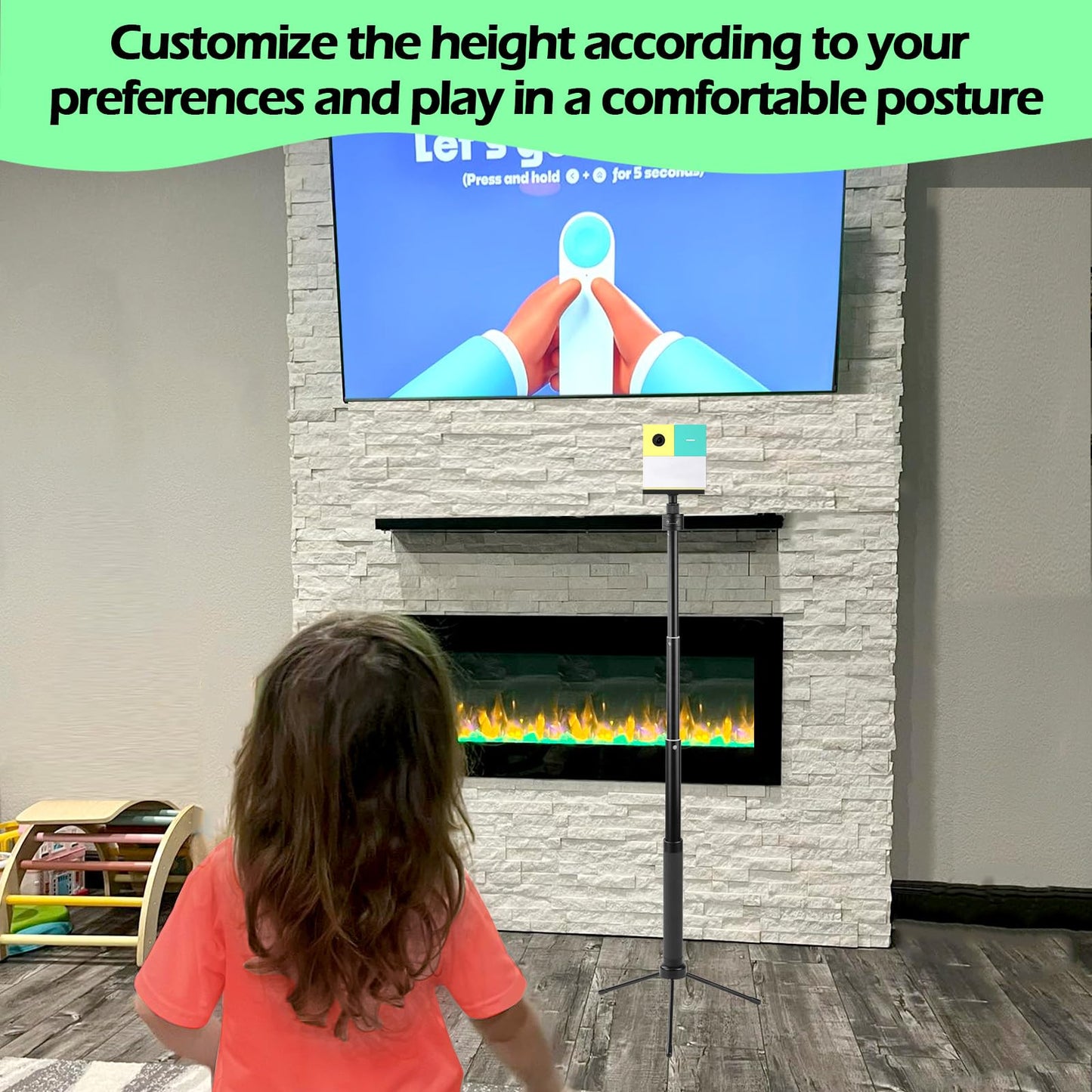 BQDQYBS Tripod Stand for Nex Playground Console – Adjustable Height, Stable Indoor & Outdoor