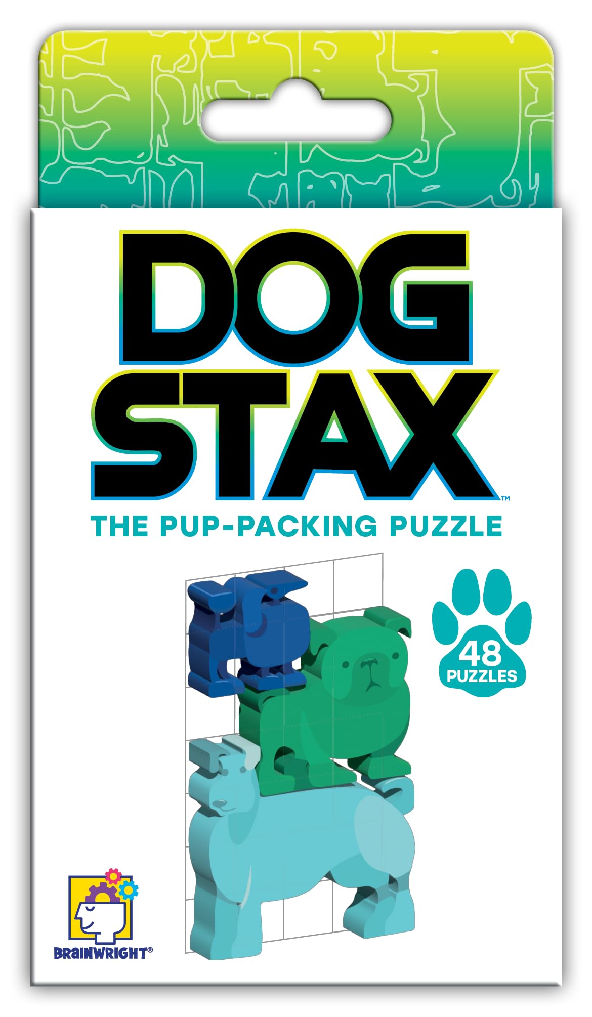 Brainwright Dog STAX – The Pup-Packing Puzzle (48 Challenges)