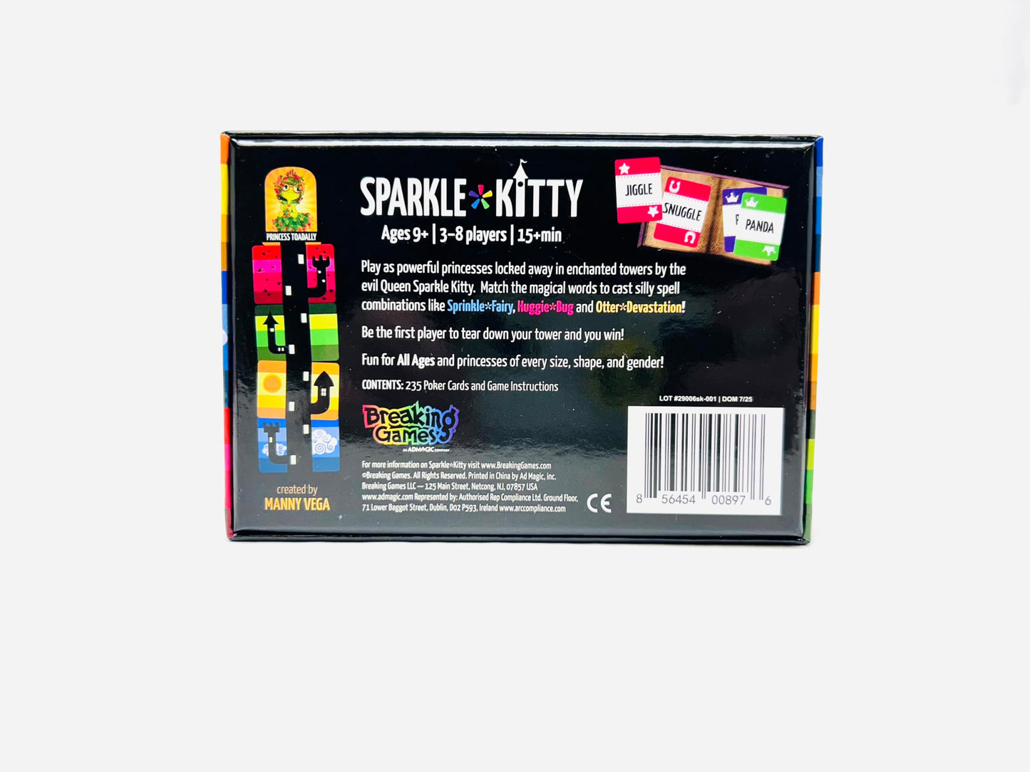 Breaking Games Sparkle Kitty Card Game – Fast & Fun Party Night for 4-8 Players, Ages 13+