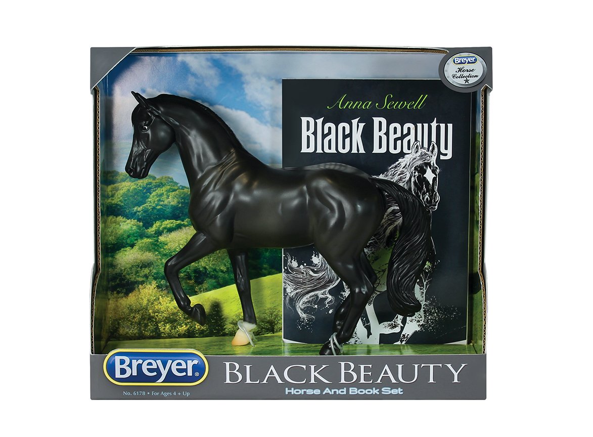 Breyer Classics Black Beauty Horse and Book Set 1:12 Scale – Ages 4+