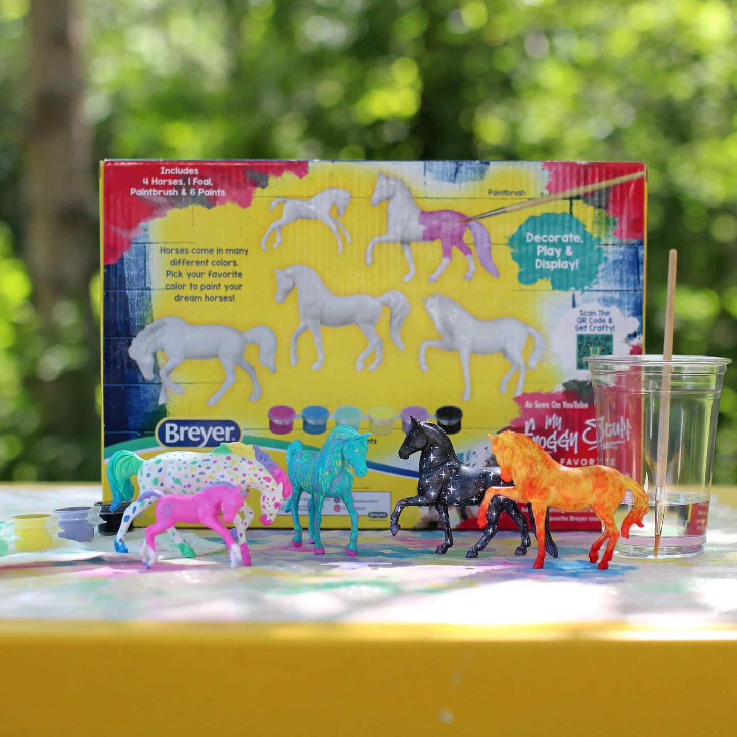 Breyer Stablemates Fantasy Horse Paint Set – 5 Piece, 1:32 Scale, Model #4235, Yellow