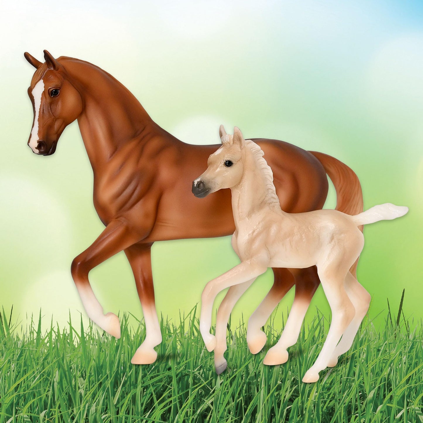 Breyer Freedom Series Power & Precision Horse & Foal Set - Hand-Crafted 1:12 Scale Figurines