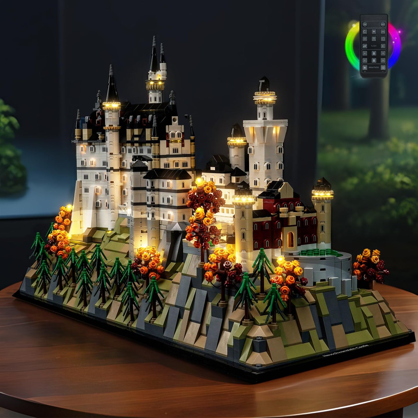 BrickBling LED Lighting for Neuschwanstein Castle 21063 RC — Lego Architecture Compatible (Excludes Bricks)