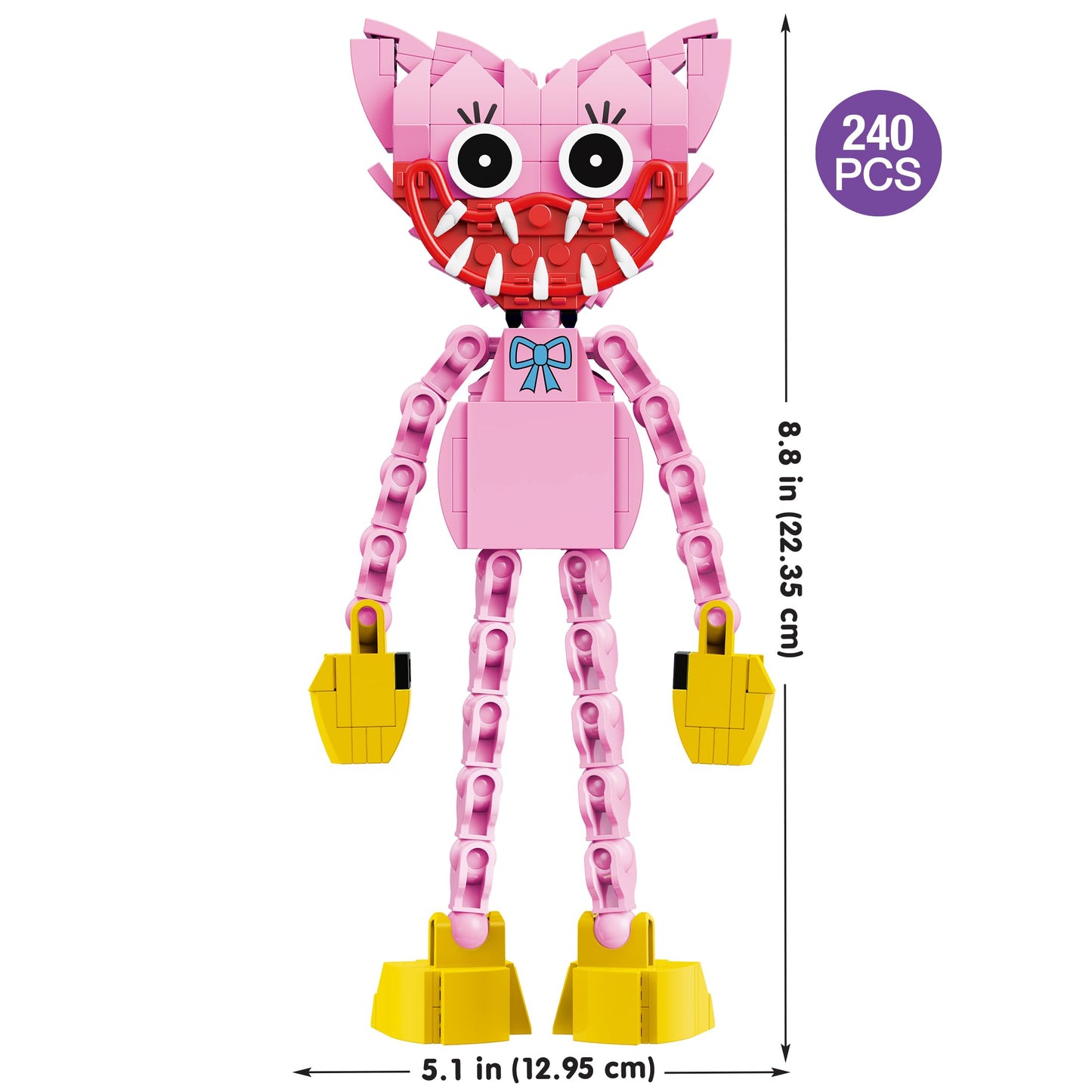 Brickcraft Poppy Playtime Kissy Missy Building Set – 240-Piece Poseable Figure (SDCC 2025 Limited Edition)