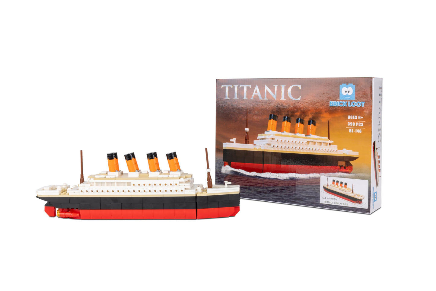 Brick Loot Titanic Building Set – 390-Piece Lego-Compatible Ship Kit for Adults & Kids
