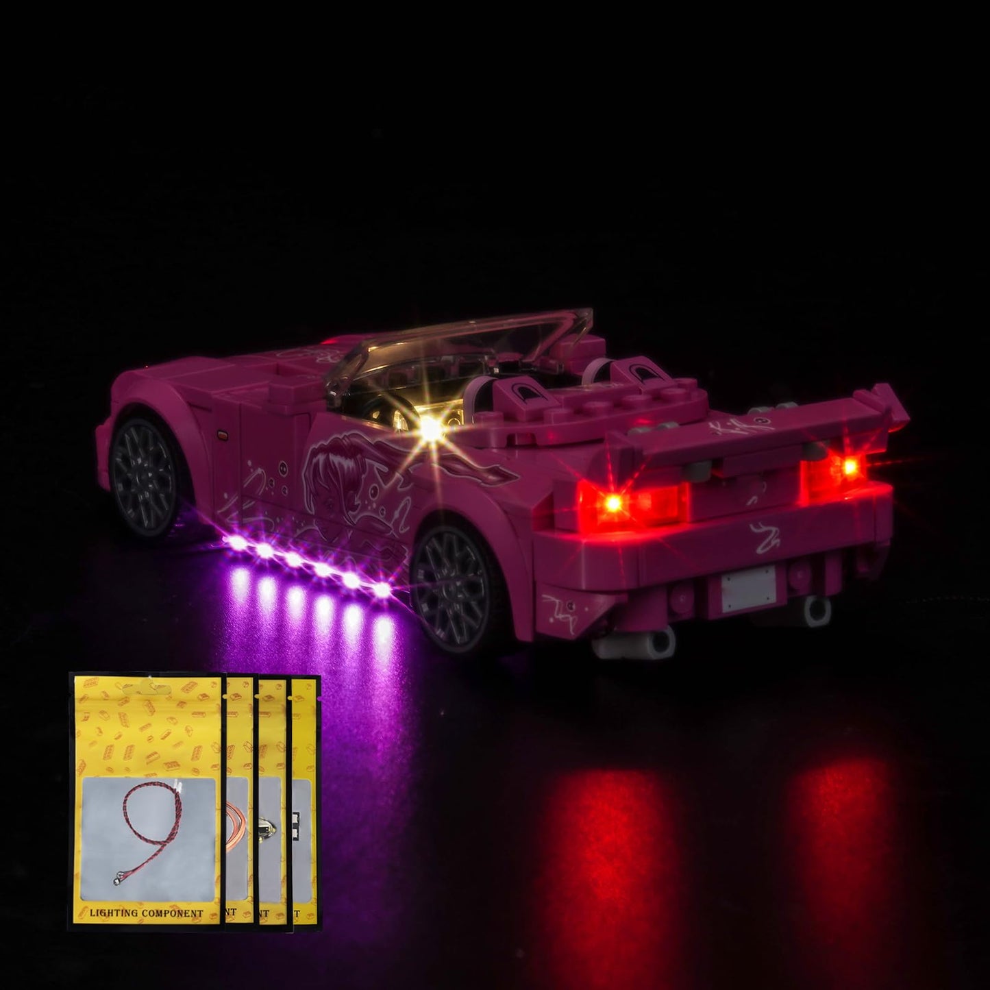 Brickshining LED Lighting Kit for LEGO Speed Champions S2000 77241 – Lights Only, Model Not Included