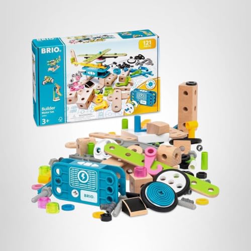 BRIO Builder 34591 Motor Set – 120-Piece STEM Construction Toy for Kids 3+