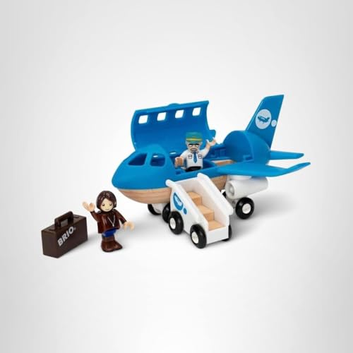 BRIO World 33306 Airplane | Stimulating Wooden Toy Plane Set for Creative Play
