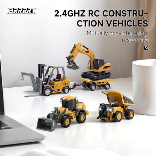 BRRRRT 1/64 RC Bulldozer Toy – Pocket-Sized, Full-Function RC Construction Vehicle with Type-C Charging (Ages 3+)
