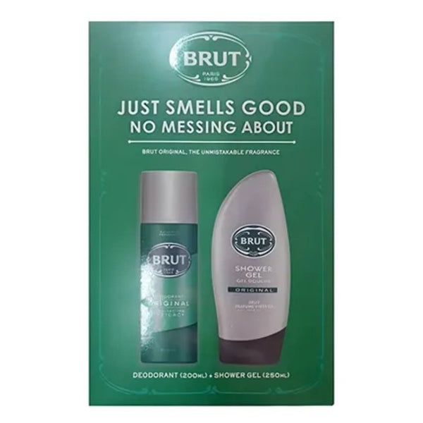 Brut Gift Set 200ml Deodorant Spray + 250ml Shower Gel