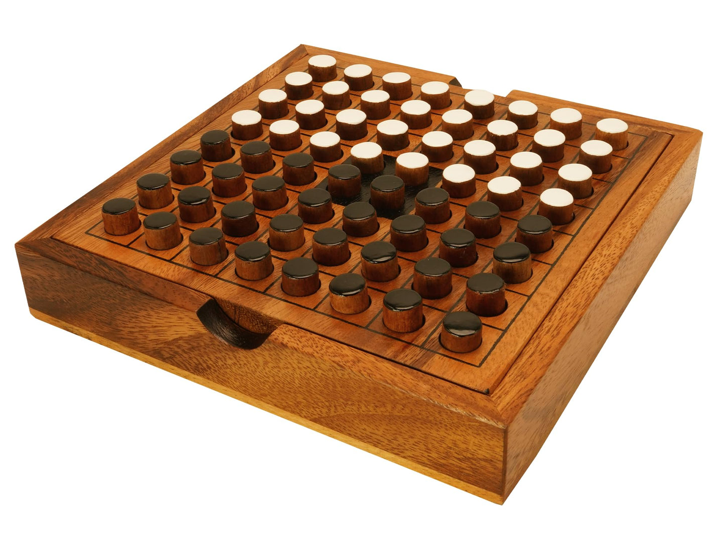 BSIRI Classic Othello: Handcrafted Wooden Strategy Board Game for Family & Adults