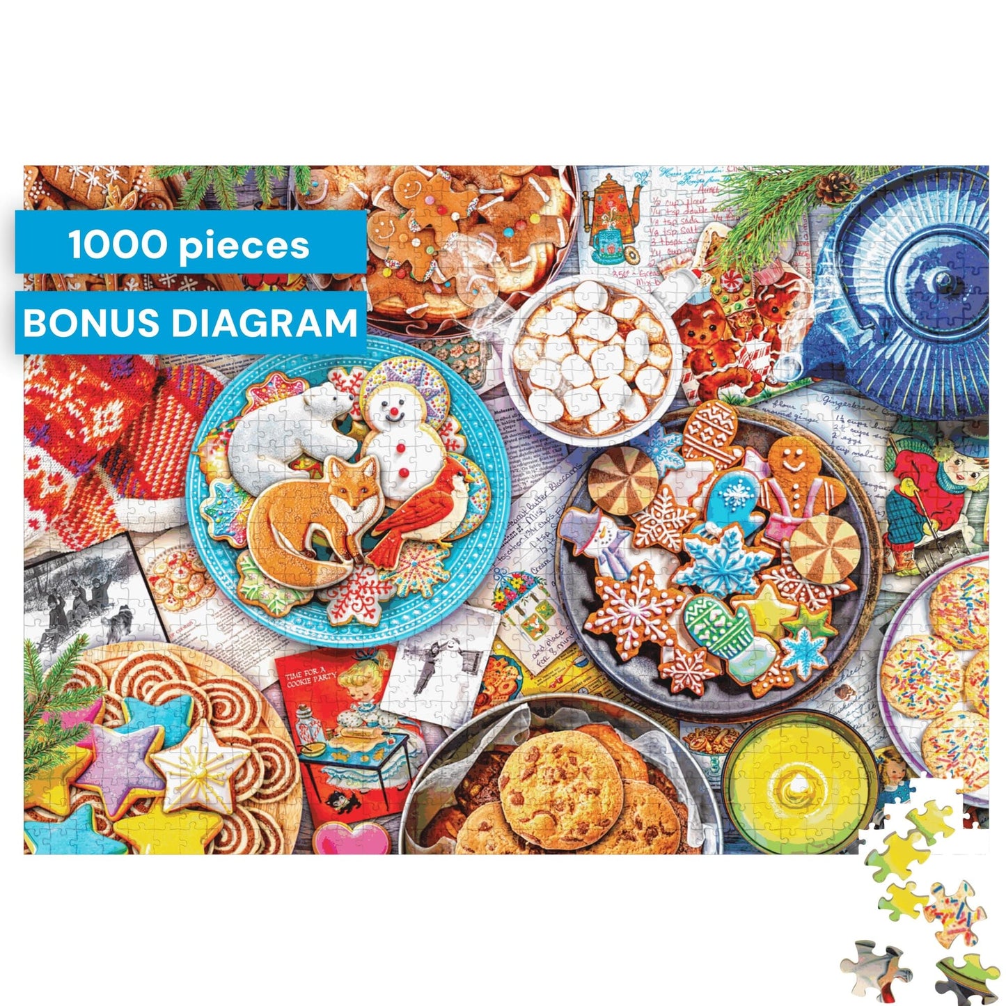 Buffalo Games - Aimee Stewart Cookies and Cocoa 1000-Piece Puzzle for Adults | Large 26.75 x 19.75
