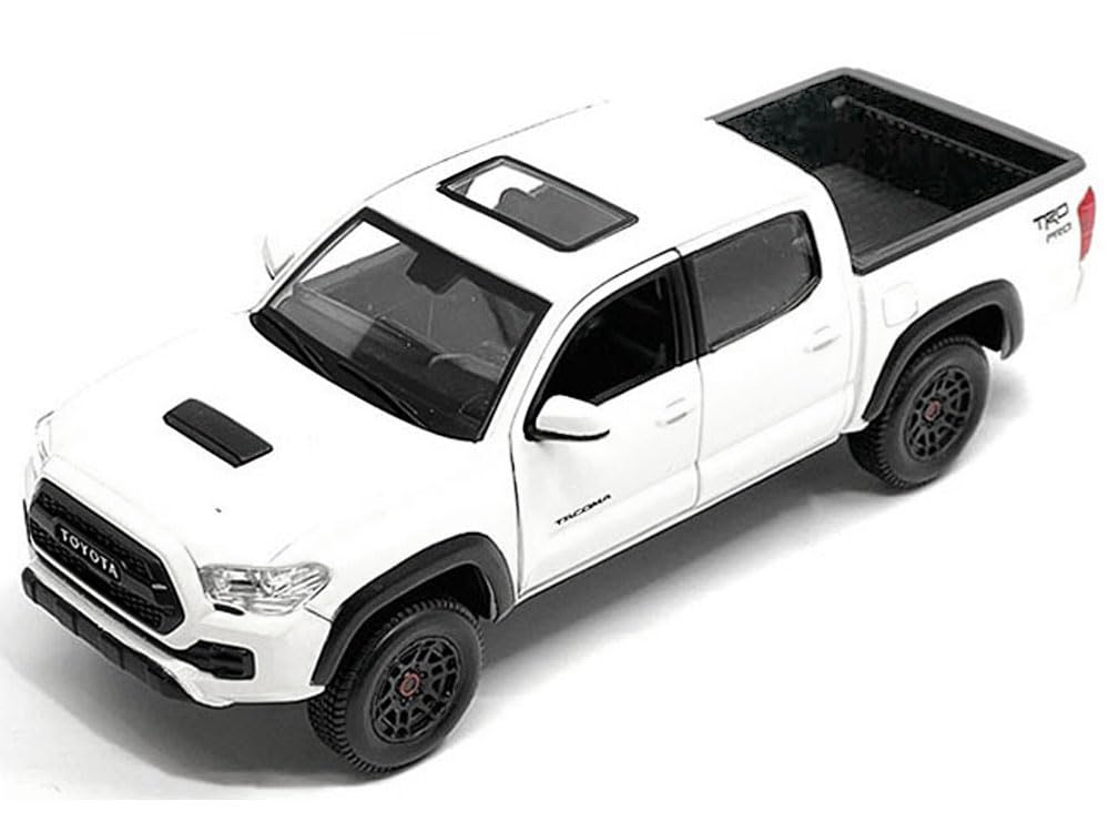 Buosha 2023 Tacoma TRD PRO Diecast Model Car – White with Sunroof | Limited Edition 32910WH