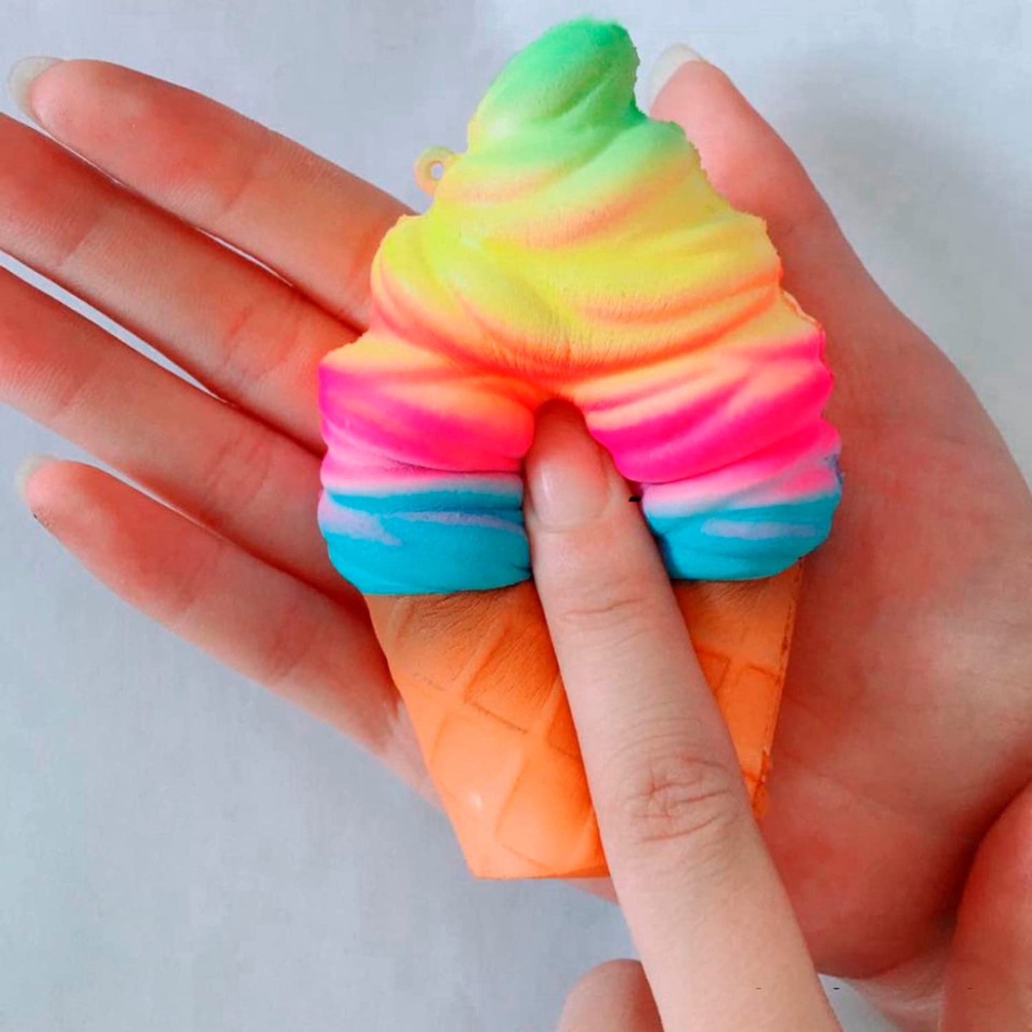 BURIUS Squishy Ice Cream Fidget Toy – Stress Relief Cone, Slow Rising, Portable