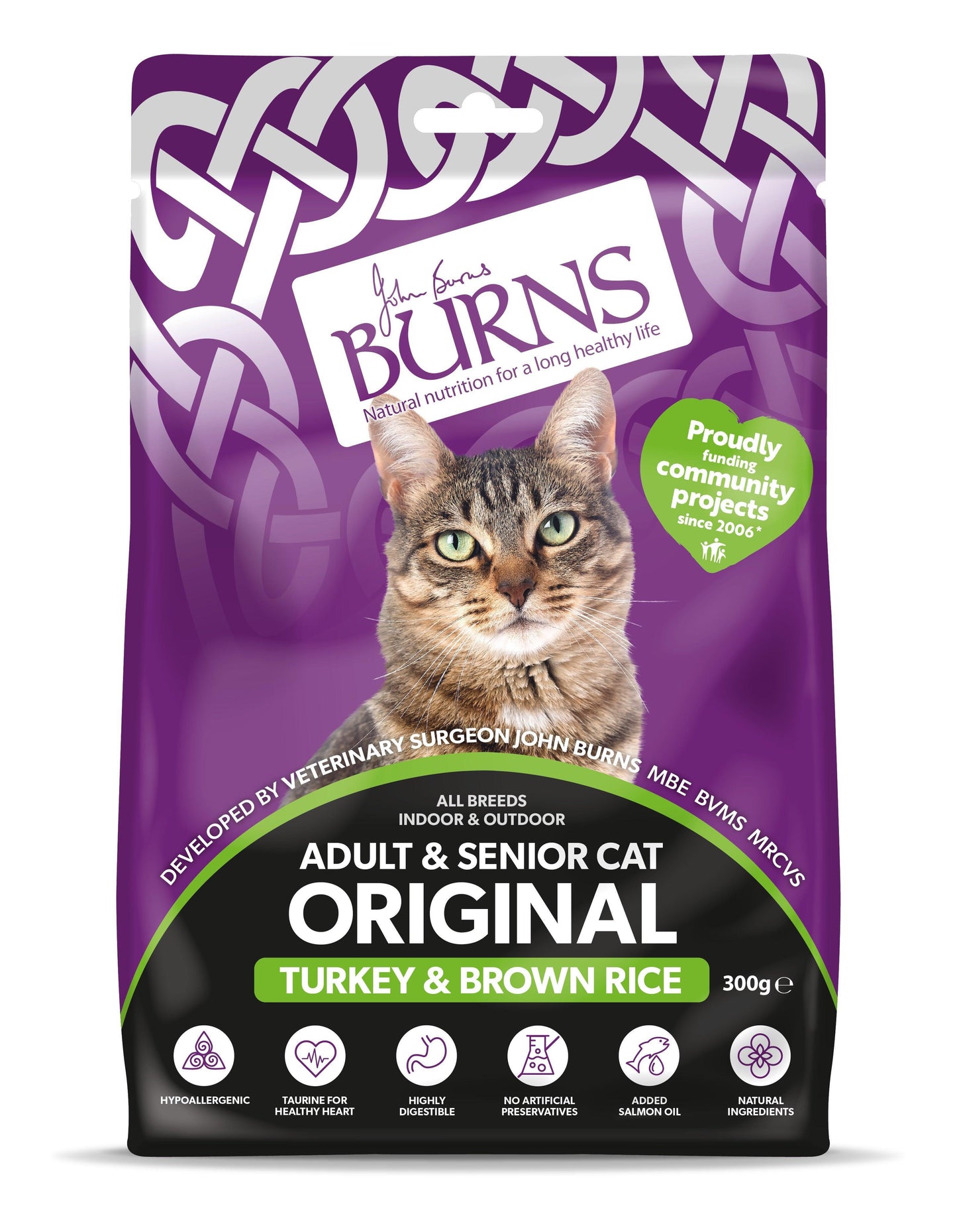 Burns Original Cat Turkey & Rice 10x300g