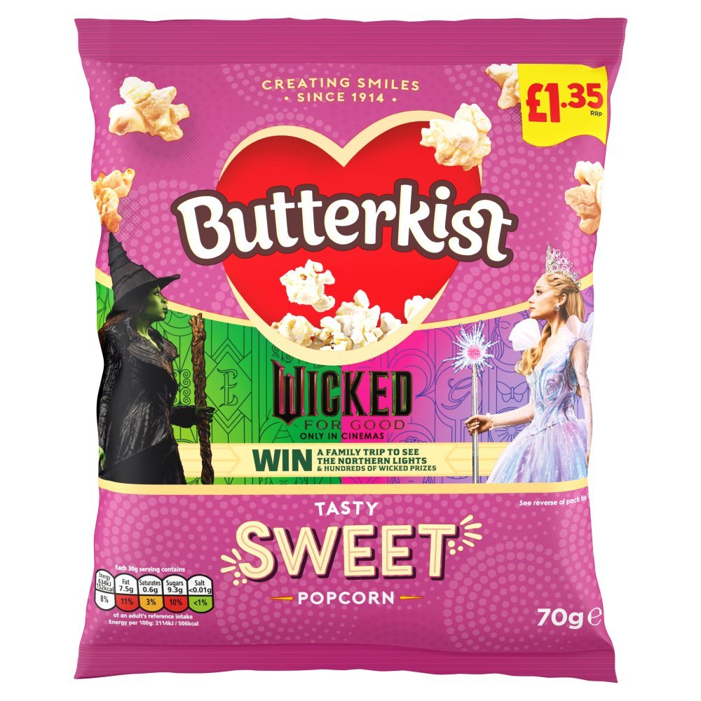 Butterkist Sweet Popcorn PMP 70g (Case of 15)