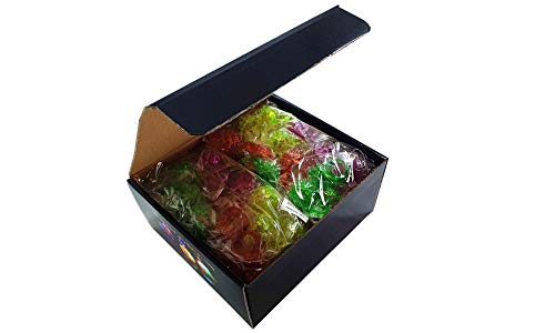 C&H Solutions Novelty 96-Count Flashing LED Bumpy Rings – Soft Jelly Glow