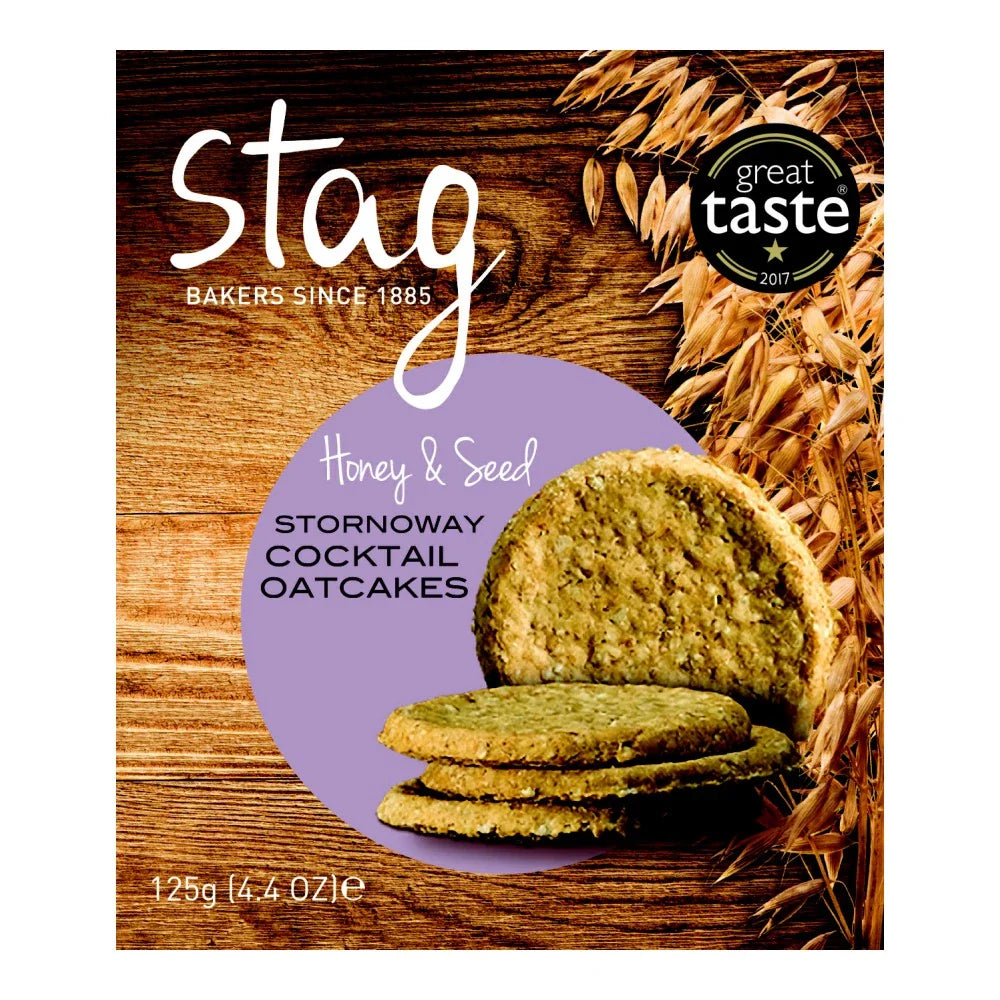 Stag Honey & Seeds Cocktail Oatcakes (125g)