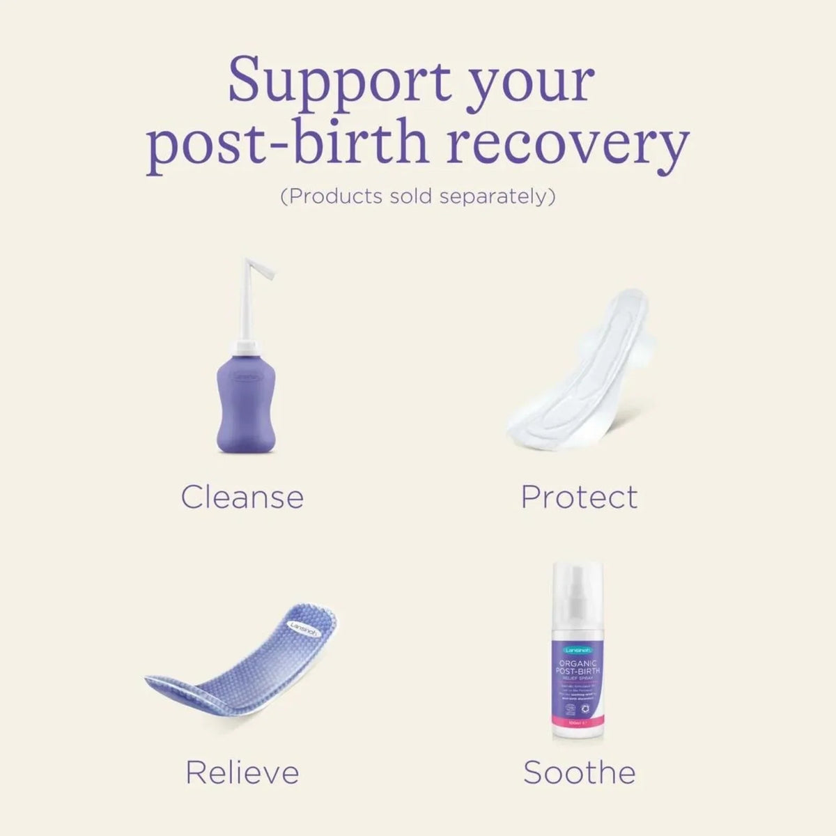 Lansinoh Discreet & Absorbent Maternity Pads for 2+ weeks Postpartum 12 pcs