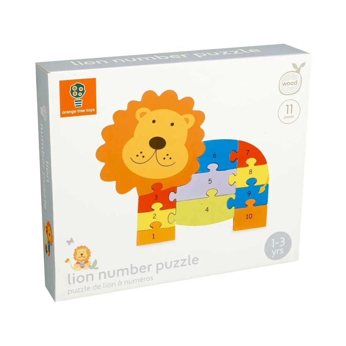 Orange Tree Toys Lion Number Puzzle