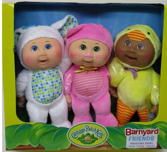 Cabbage Patch Kids Barnyard Friends 3-Pack – 9-Inch Collectible Dolls