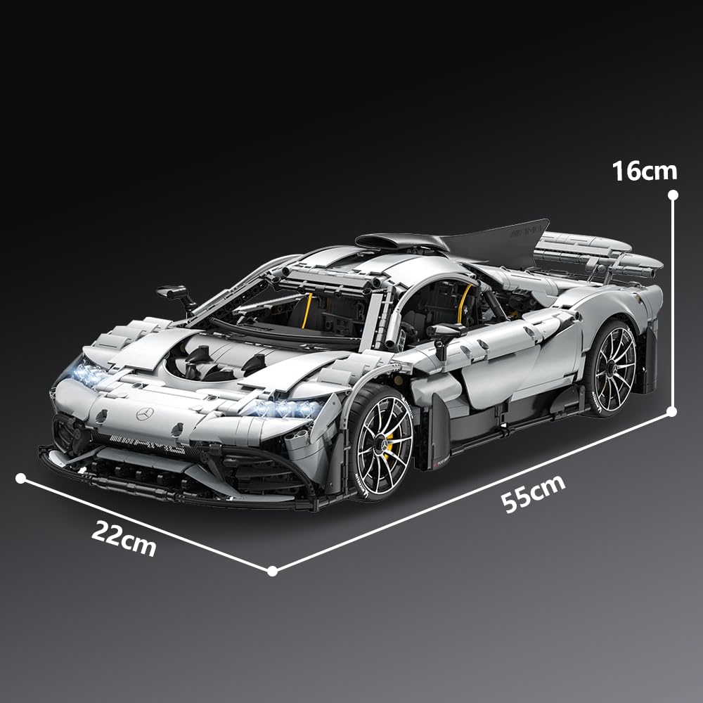 CaDA C61503W Mercedes-AMG One 1:8 Building Block Set – 3295 Pcs, Ejection Start Gameplay