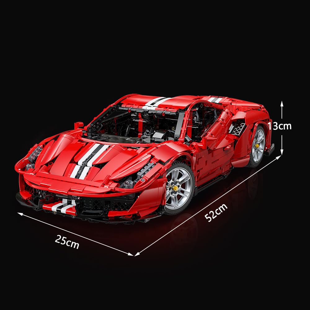 CaDA Master C61043W 1:8 Super Car Building Kit – 3236 Pcs for Adults & Teens