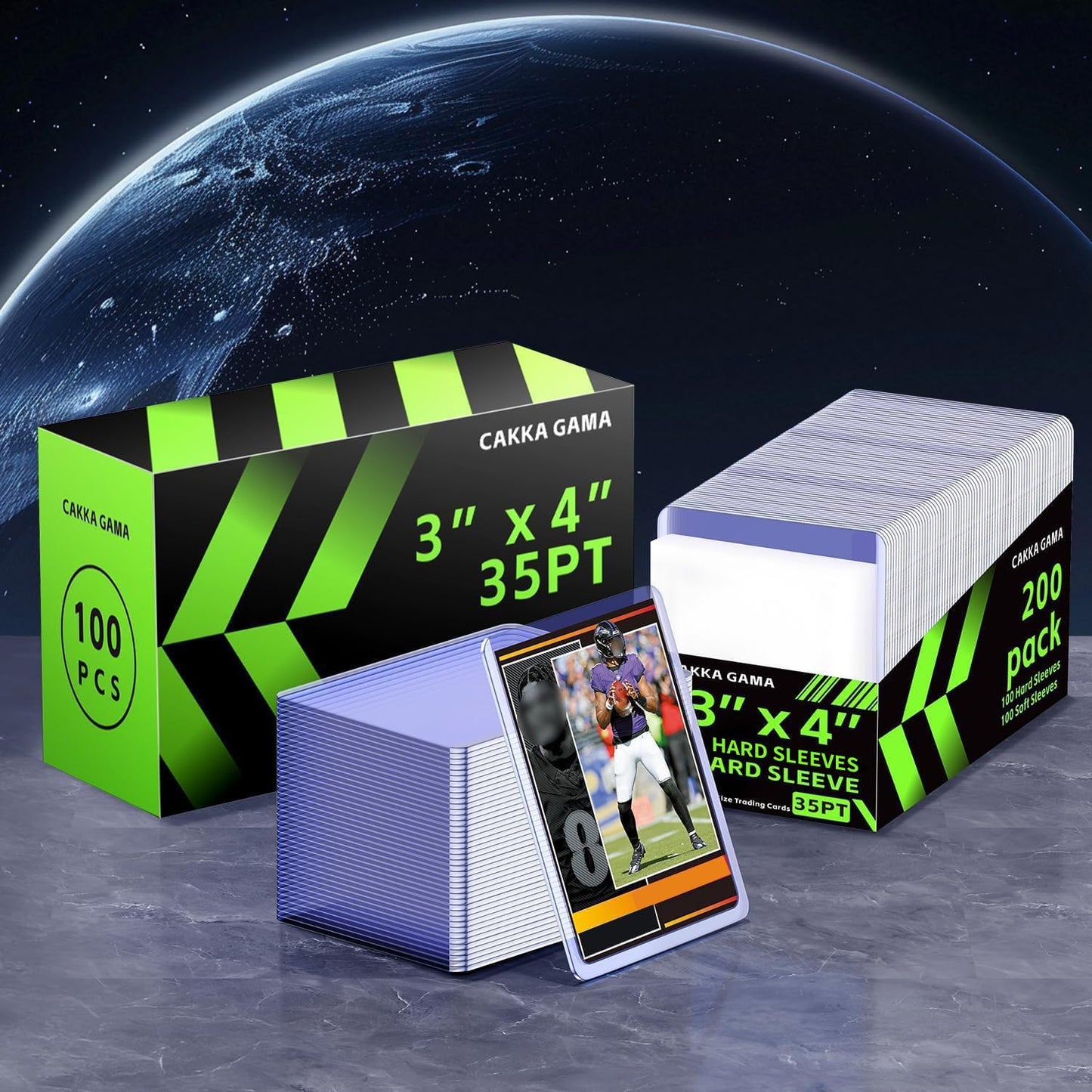 CAKKAGAMA 600Pcs Card Sleeves Pack – Hard & Soft Protectors