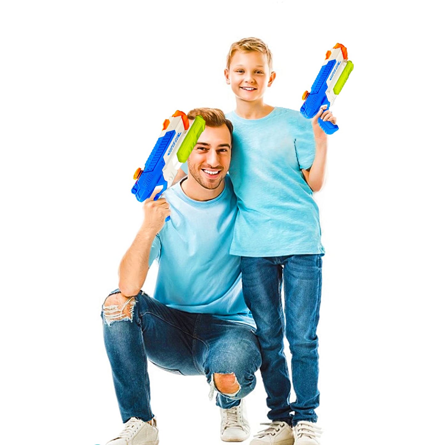 Cakuni Water Guns for Kids – 2 Pack, 400cc, 30ft Soaker Squirt Guns for Pool Beach