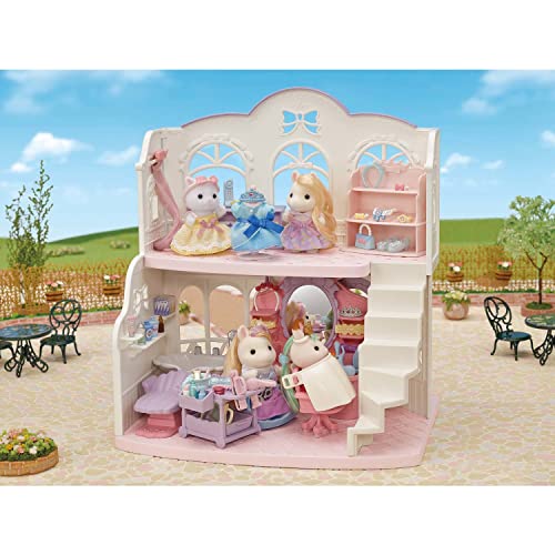 Calico Critters Pony's Stylish Hair Salon – 2-Story Playset with Sally & 40+ Accessories