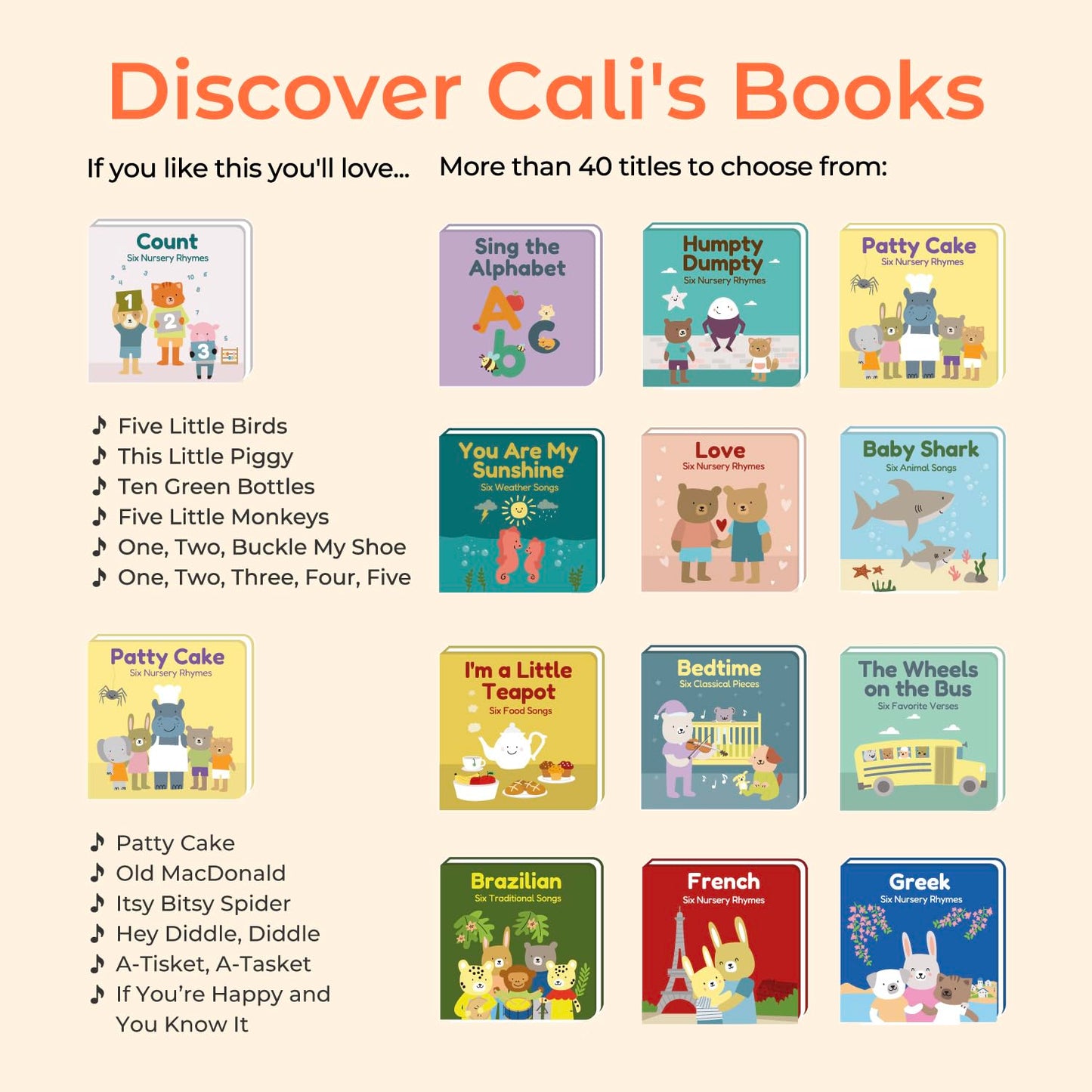 Cali's Books Colors Book for Toddlers 1-3 – Musical Interactive Baby Sound Book