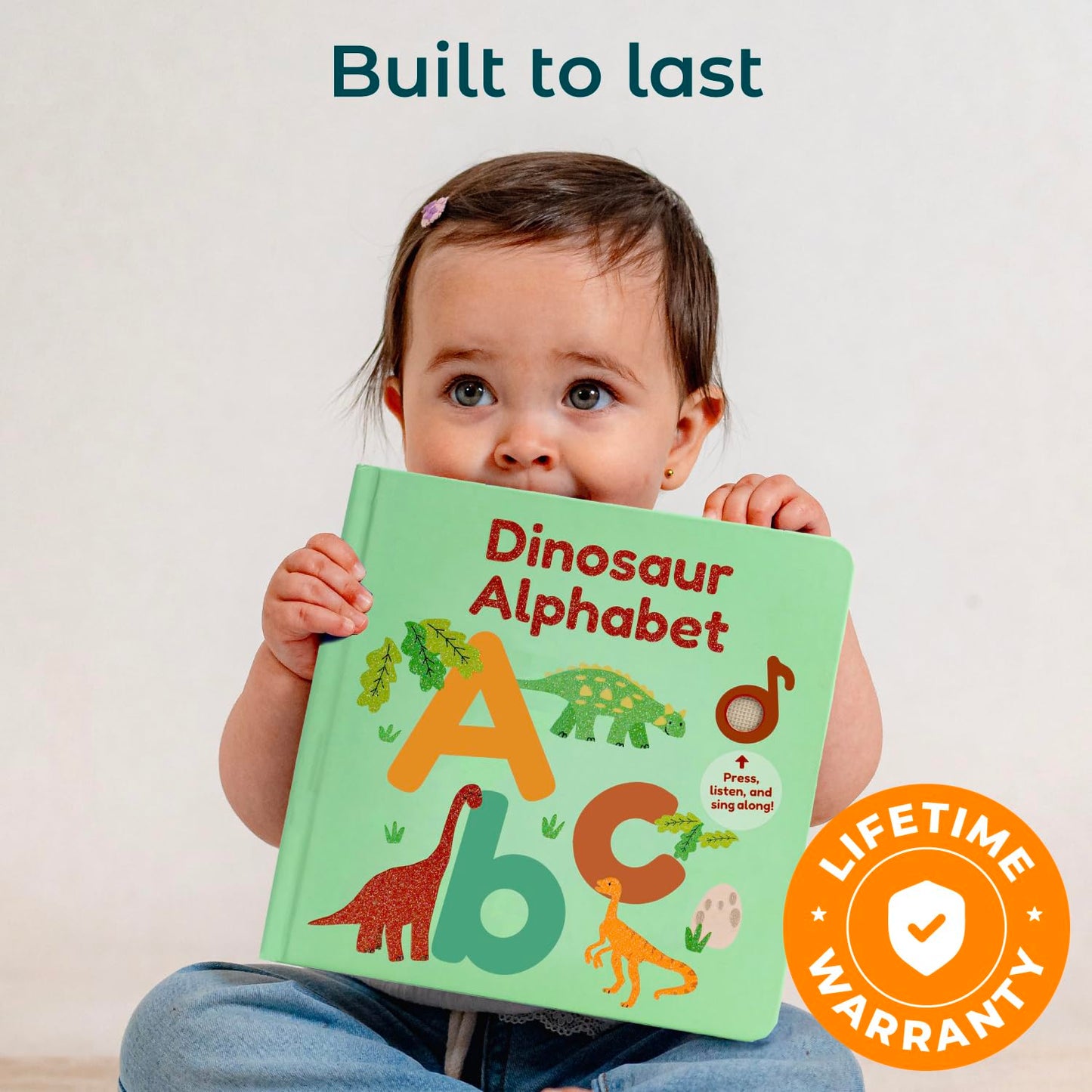 Cali's Books Dinosaur Alphabet Book for Toddlers 1-3 | Interactive Dino ABC Sound Book