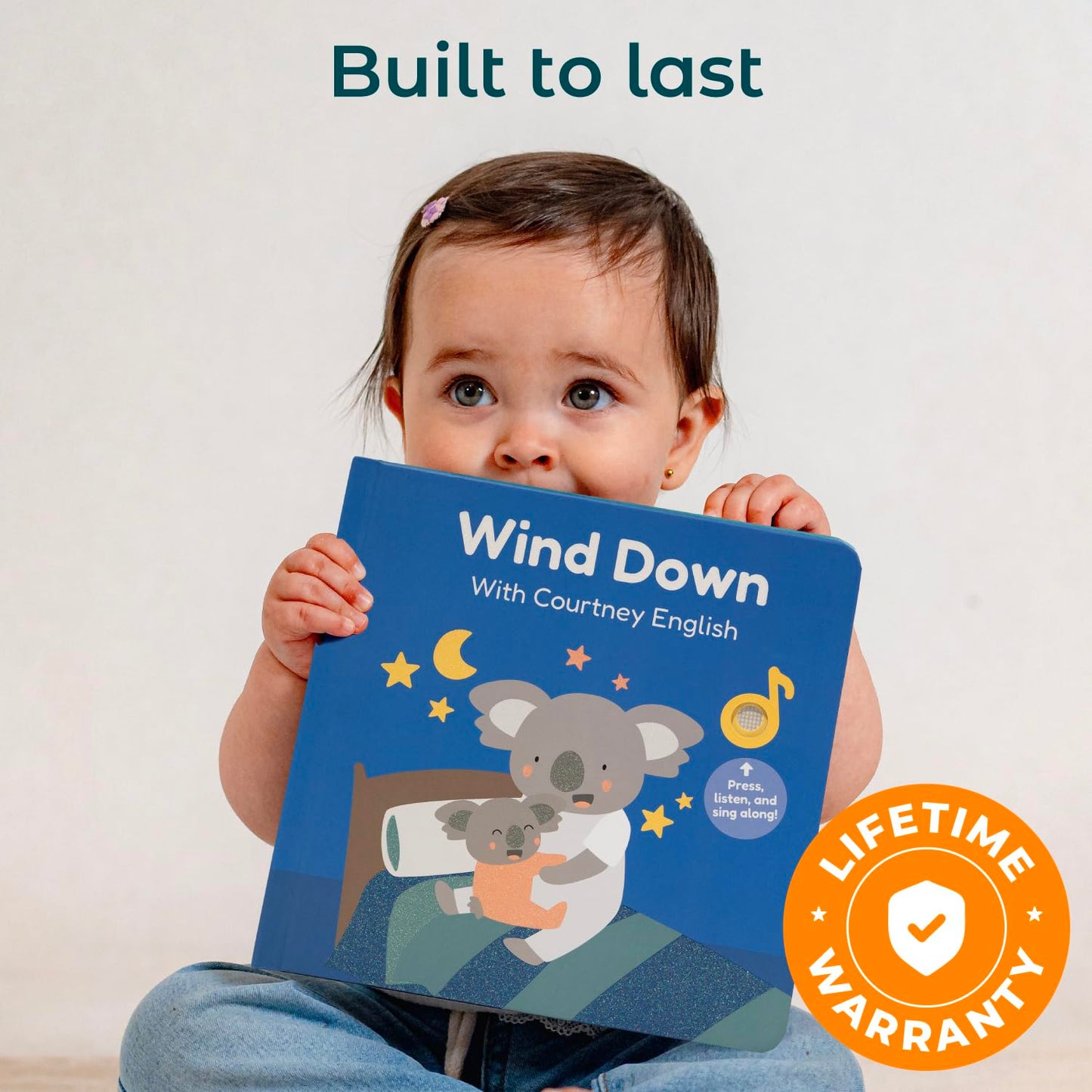 Cali’s Books Wind Down – USB-C Rechargeable Bedtime Musical Book for Toddlers 1-3