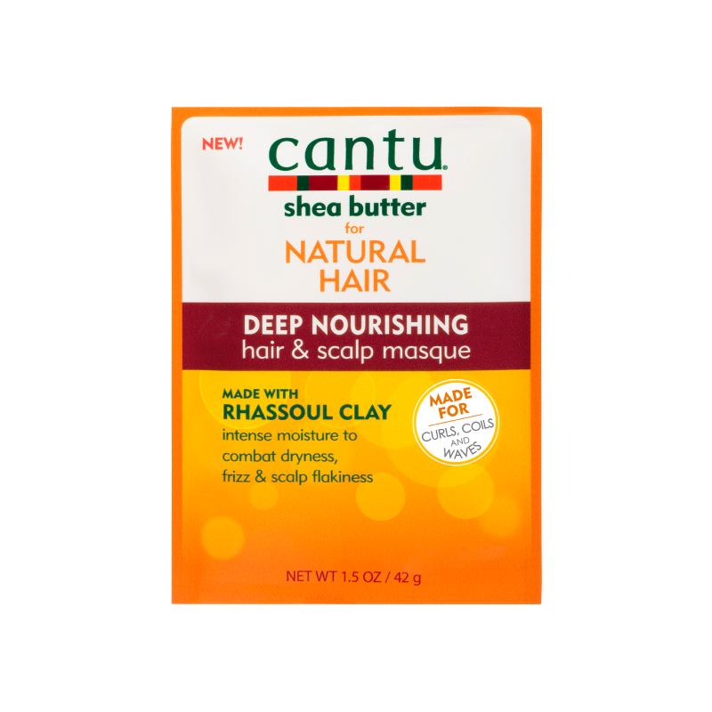 Cantu Deep Nourishing Hair & Scalp Masque 1.5 oz / 42 gm - For Dry, Frizzy Hair & Scalp
