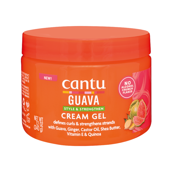 Cantu Guava Cream Gel 12 oz / 340 gm - Define, Strengthen & Hydrate Curls