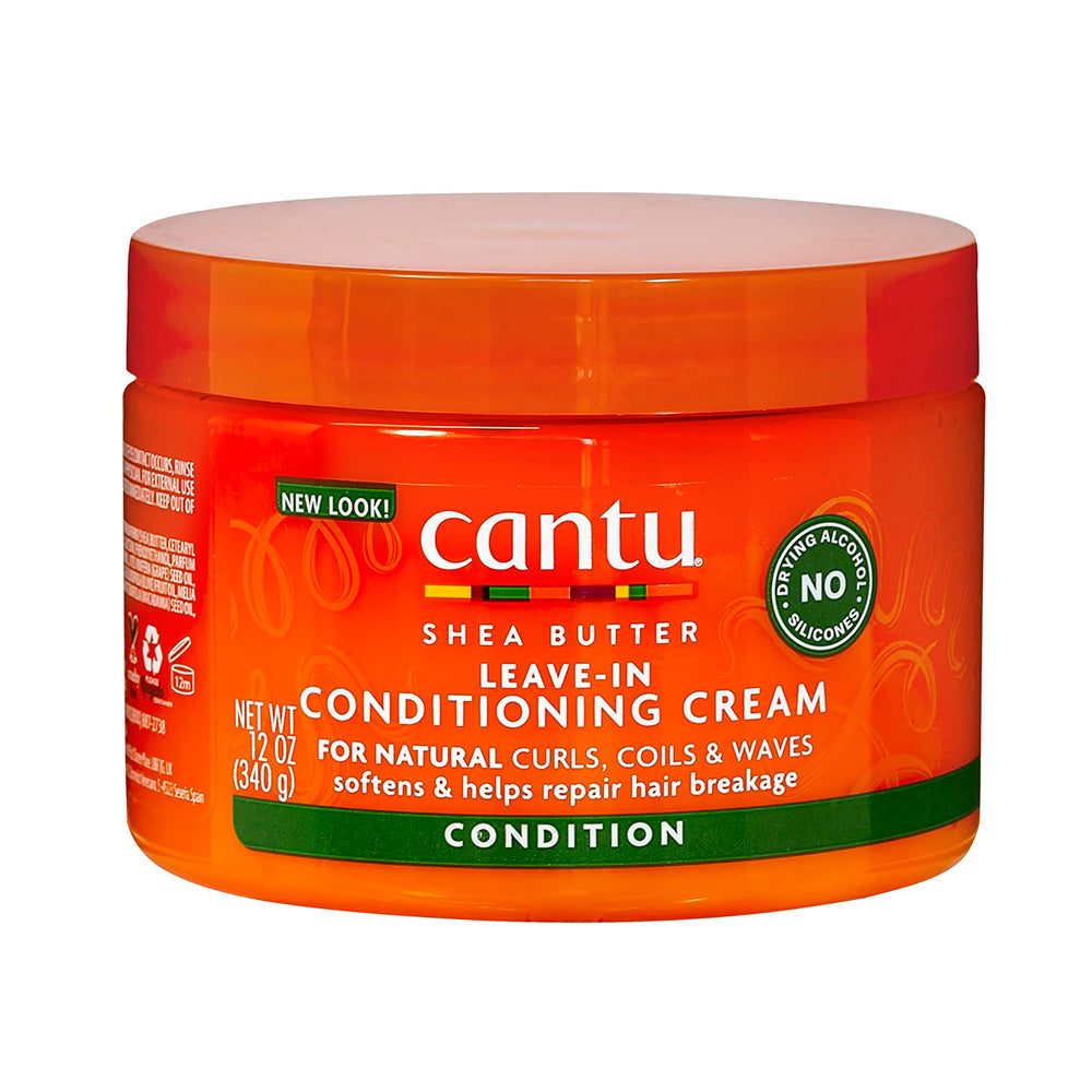 Cantu Leave-In Conditioning Cream Deeply Hydrating for Curly, Coily & Wavy Hair 340g / 11.99oz