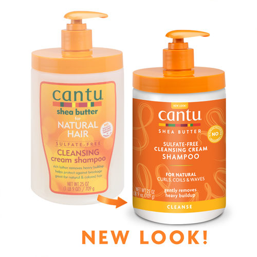 Cantu Sulfate-Free Cleansing Cream Shampoo 25 oz / 709 gm - For Natural Curls & Gentle Cleansing
