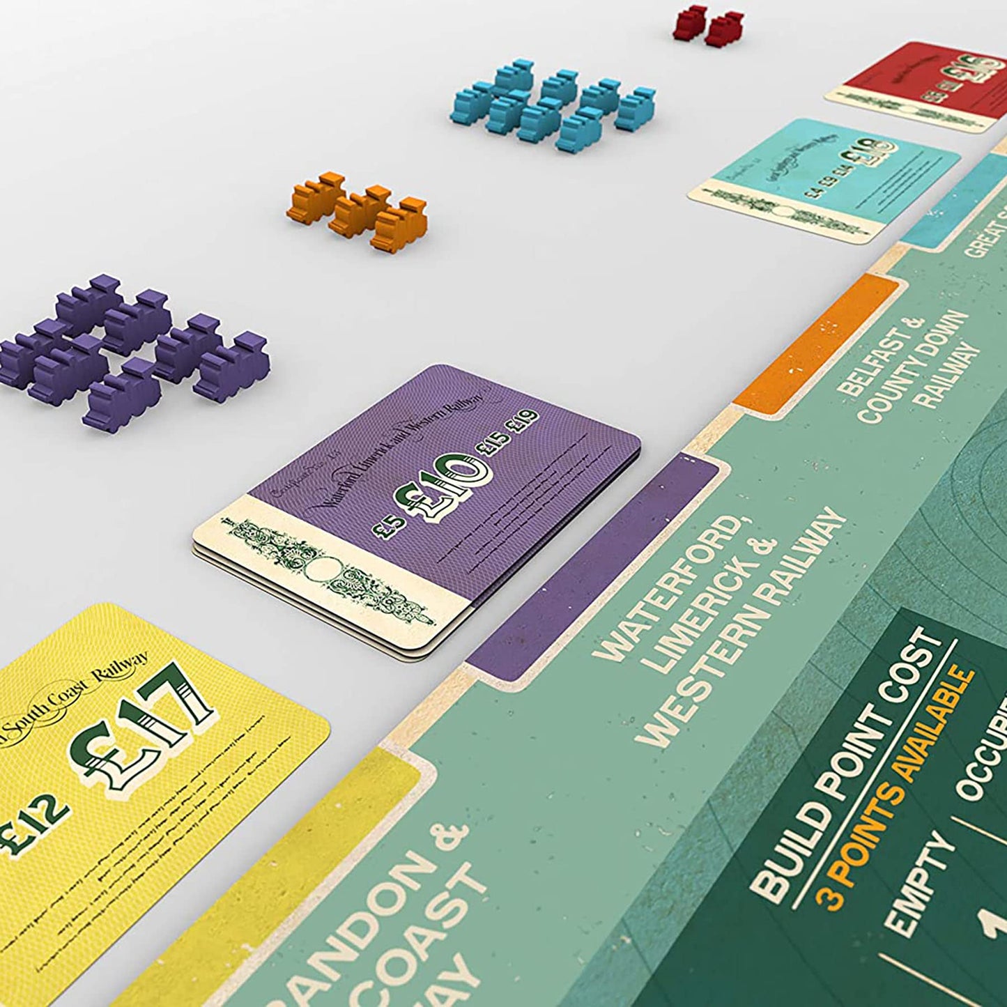 Capstone Games: Irish Gauge — Strategy Board Game for 3-5 Players, 60-Minute Play Time