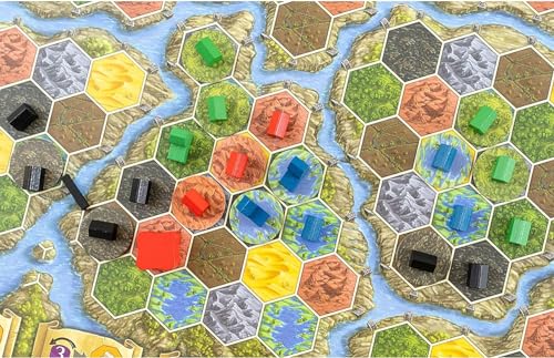Capstone Games Terra Mystica Big Box – Base Game, Fire & Ice Expansion, Merchants of the Seas, Automa Solo Mode