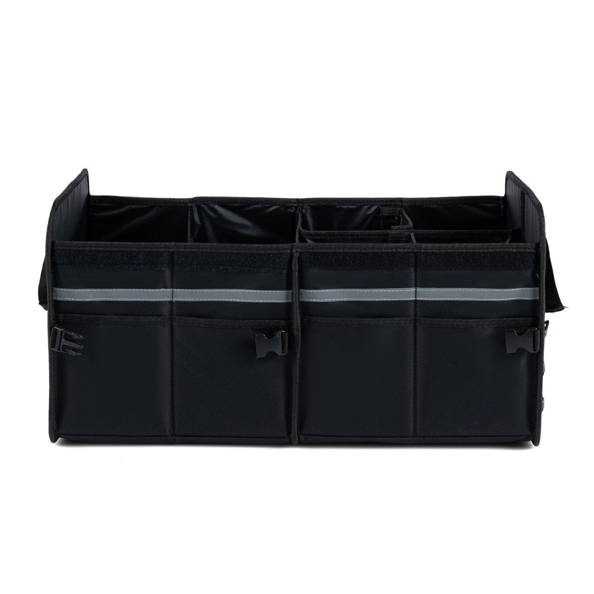 Car Trunk Organizer with Leakproof Cooler Bag and Adjustable Securing Straps-Black