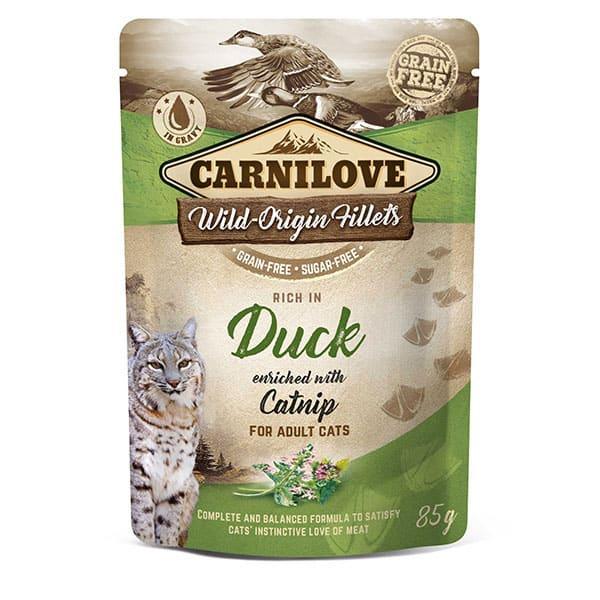 Carnilove Duck with Catnip Cat Wet Food 24 x 85g Pouches