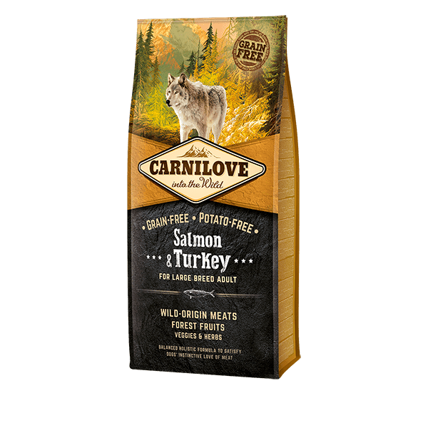 Carnilove Salmon & Turkey (Large Breed Adult)
Dry Dog Food