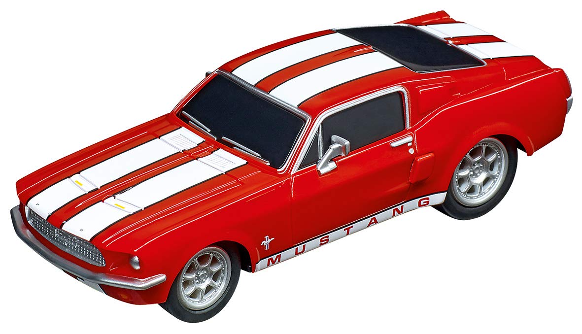 Carrera 64120 Red '67 Ford Mustang 1:43 Analog Slot Car for Go Electric and Battery Track Sets