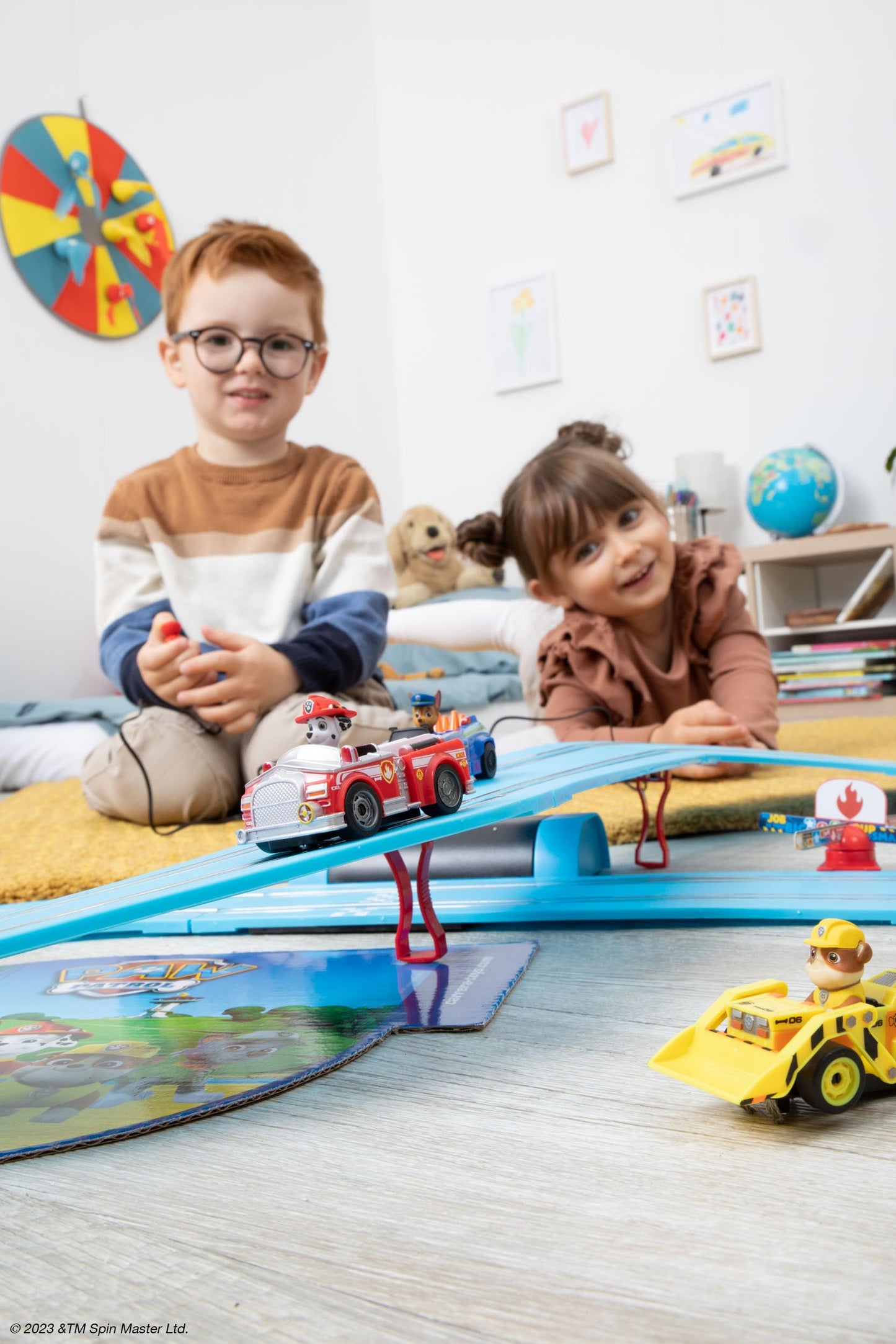 Carrera First Paw Patrol Slot Car Track – 2 Cars (Chase & Marshall) for Kids 3+