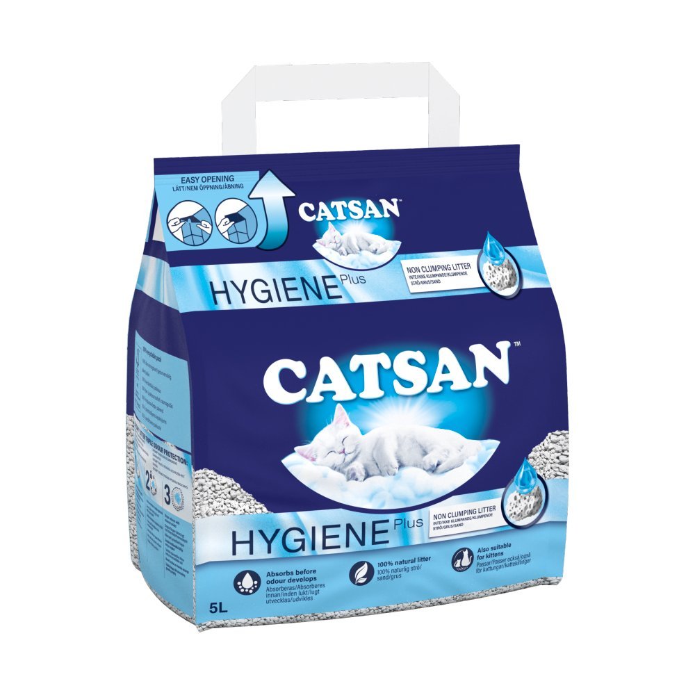 Catsan Hygiene Non-Clumping Odour Control Cat Litter 5Ltr