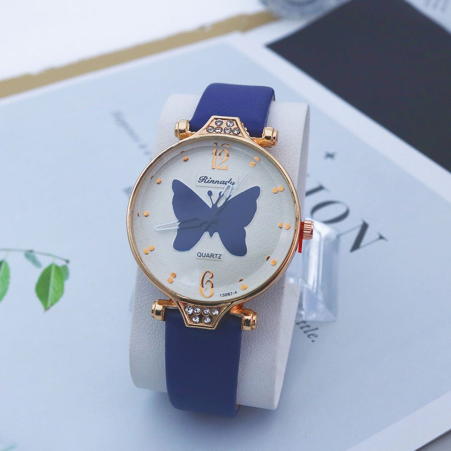 Butterfly Womens Quartz Watch, Simple And Casual