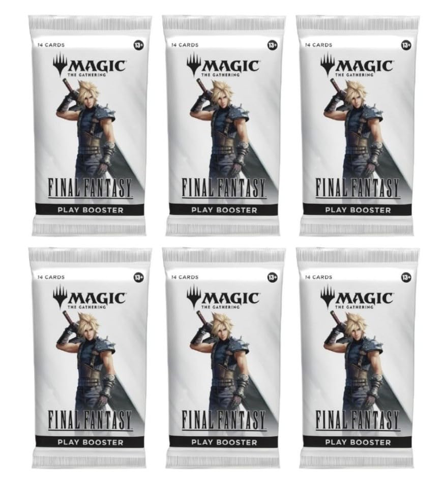 CE 6-Pack MTG Final Fantasy Booster Pack – 14 Cards per Pack | Rare to Common Mix