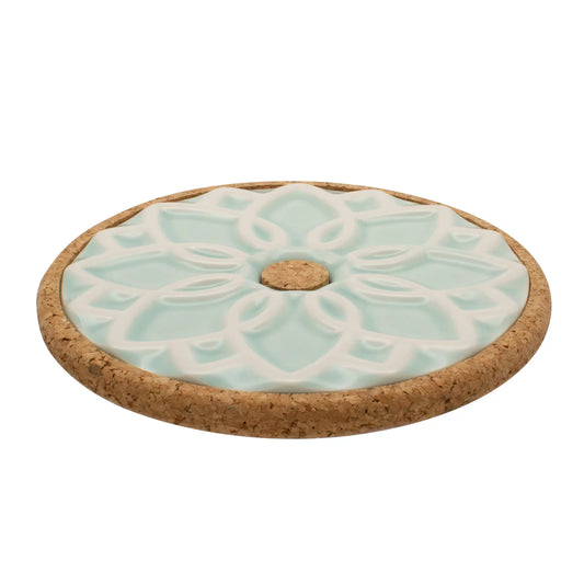 Ceramic Hot Pot Stand Elvira - Mint