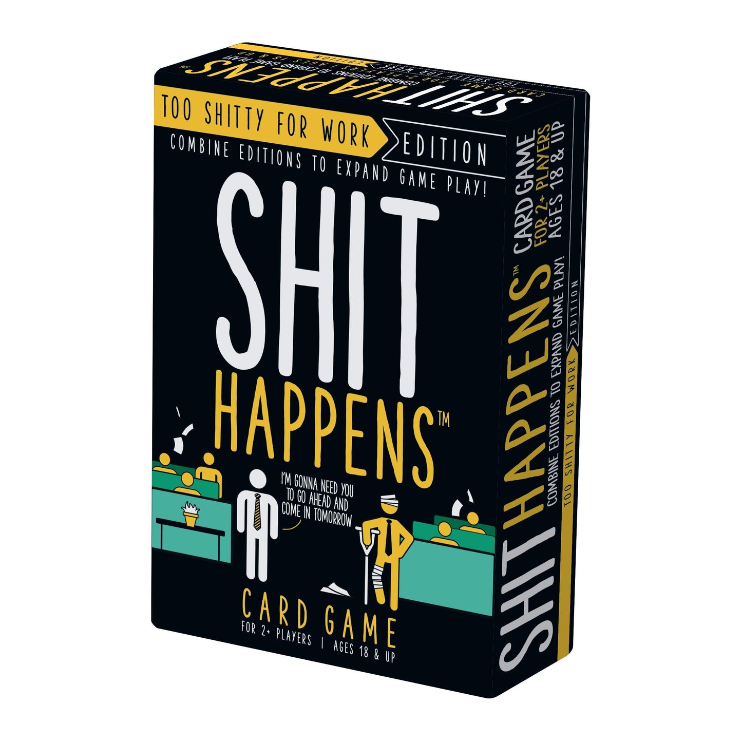 Cheatwell Shit Happens Too Shitty for Work Edition (Black) – Adult Party Card Game
