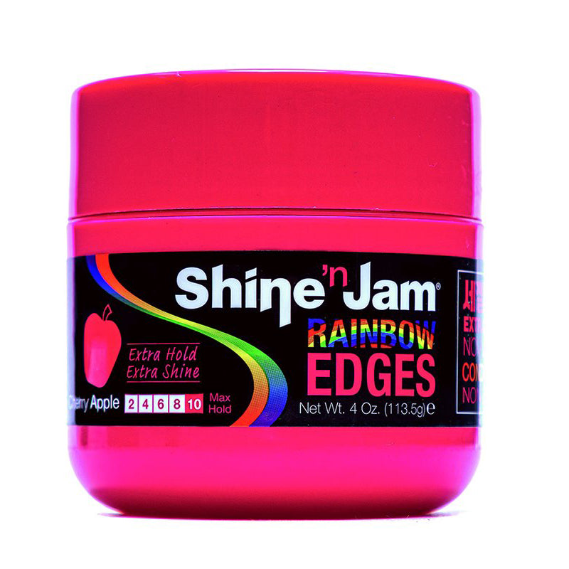 Shine 'n Jam Rainbow Edges Strong Hold & Shine for Perfect Edges 4 oz